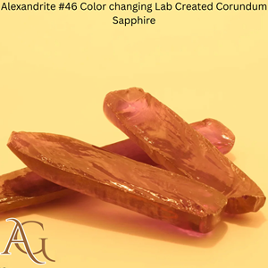 Alejandrita # 46 bolas de zafiro de corindón cultivado en laboratorio que cambian de color, sintéticas, de fusión por llama, simuladas, lapidarias. - Product Image 2