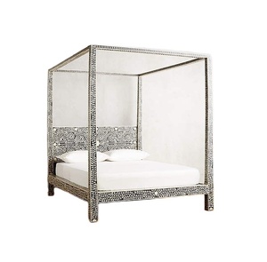 เตียงขนาดควีนไซส์ทำด้วยมือเตียงอินเดียพับได้สำหรับในร่ม - Product Image 1