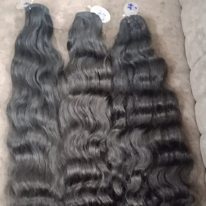 24 POUCES PROFONDS ONDULÉS NATURELS CHEVEUX CRUS INDIENS QUALITÉ SUPÉRIEURE - Product Image 1