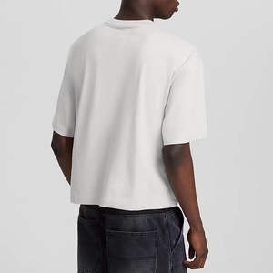 T-shirt pour homme surdimensionné personnalisé, effet délavé au soleil, 100% coton tricoté - Product Image 3