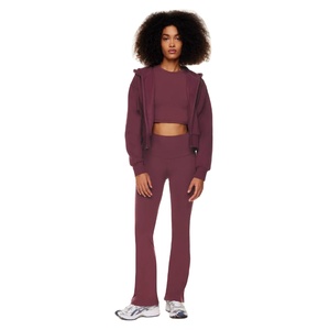 Custom Logo Printed <b>Women</b> Crop Top Hoodies Wholesale Price Cropped Zipper up Hoodies for <b>Women</b> - Product Image 4