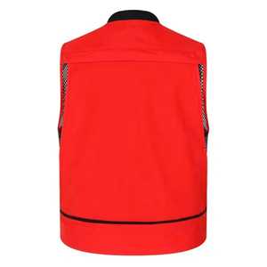 Gilet cargo en toile pour homme, décontracté, respirant, à boutons, multi-poches, pour la pêche, l'escalade, le camping, l'hiver, service OEM - Product Image 4