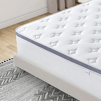 Matelas moderne King-Size à ressorts pour les chambres d'hôtels, l'hôpital durable à bobine de poche comprimée sous vide