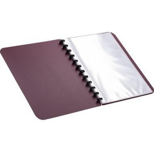Carpeta Profesional de Polipropileno Bordeux A4 con 25 Fundas para Presentaciones - Product Image 1