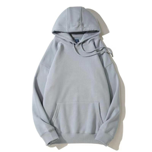 Sweat à capuche avec logo personnalisé pour le printemps et l'automne 100% coton, sweat à capuche de sport ample et surdimensionné, vente en gros d'usine - Product Image 1