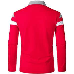 Polo de golf estampado personalizado con gráfico vintage, Polo regular de manga larga bordado, Polo de lujo para hombre - Product Image 3