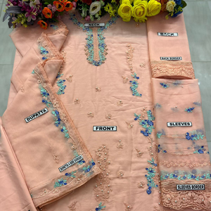 <span class=keywords><strong>Punjab</strong></span> Special Punjabi Fancy Bestickte Anzüge Stil Damen Damen Schwere ungestickte Anzug materialien für Damen Phantasie - Product Image 4