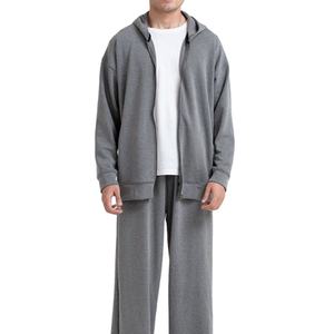 เสื้อฮู้ดดี้ผ้าฟลีซคอตตอนคุณภาพสูง 100% แบบซิปเต็มตัว แขนยาว มีกระเป๋าหน้า - Product Image 2