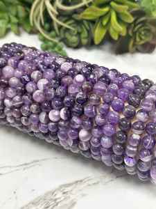 Pulsera de amatista Chevron para la curación espiritual del tercer ojo y el chakra de la Corona - Product Image 2