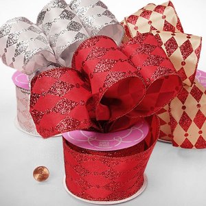 Harlequin Satin <b>Ribbon</b> Floral Solid Color Polyester Silk for Christmas Birthday Halloween Gift Wrapping Decoration Roll - Product Image 3