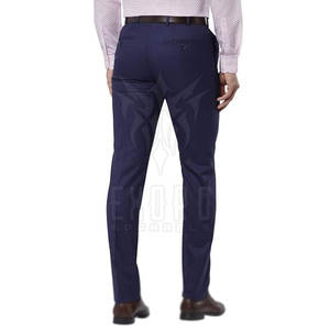 กางเกงลำลองผ้าคอตตอนผ้าโพลีเอสเตอร์ทรงตรงเข้ารูปสำหรับผู้ชาย - Product Image 3