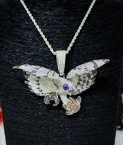 จี้เพชรโมอิส925สีเงิน VVS hip hop ตัวอักษรสไตล์ฮิปฮอปผ่านเพชรทดสอบเสน่ห์ - Product Image 5