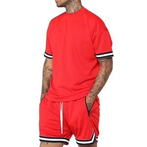 Ensemble de shorts décontractés d'été pour hommes en gros, logo personnalisé, coupe ajustée, haute qualité, 100 % coton respirant, fabriqué par BS - Product Image 3