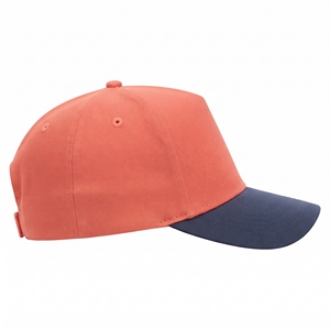 Gorra de Béisbol Azul Coral con Contraste, 6 Paneles, Venta al por Mayor, Logotipo Personalizado, Alta Calidad, OEM, ODM, MOQ Bajo, Lona, Casual, Deportiva, Ajustable - Product Image 2