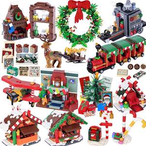 For Lego Christmas Decor Moc DIY Construction Toy <b>Plastic</b> ABS Building <b>Blocks</b> Sets for Age 5-7 Years - Product Image 1