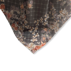 Ropa clásica de algodón con estampado Digital indonesio para mujer, hiyab de color café, bufanda de manga corta, abrigo diario de primavera - Product Image 3