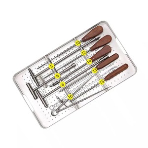 Jeu d'instruments à plaques de façonnage laminaire en acier inoxydable allemand Sets d'instruments chirurgicaux avec logo personnalisé Marque privée - Product Image 5