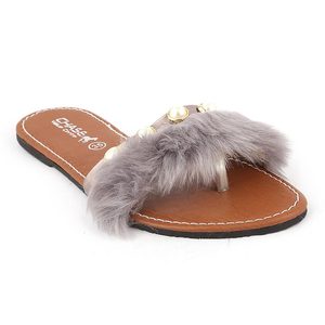 รองเท้าแตะเด็กผู้หญิง (001) - สีเทา - Product Image 1
