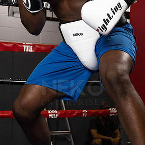 ชุดป้องกันขาหนีบหนังสำหรับชกมวยดีไซน์ล่าสุด - Product Image 6