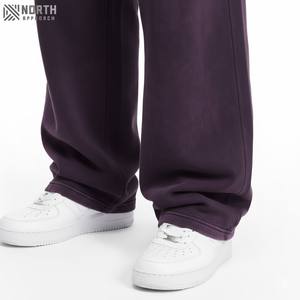 Streetwear personnalisé sweat à capuche et pantalon de survêtement à fermeture éclair ensemble survêtements délavés au soleil éponge française 100% coton surdimensionné survêtements unisexe - Product Image 4