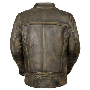 Chaqueta de Cuero y Lona para Hombre, Diseño Único y Personalizado, Novedad 2025, Mejor Precio, Transpirable, Impermeable, con Patrón de Letras Vintage - Product Image 3