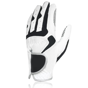 Gants de golf en cuir véritable Prix d'usine Vente en gros Logo personnalisé Respirant Doux Gants de sport de plein air pour hommes - Product Image 6