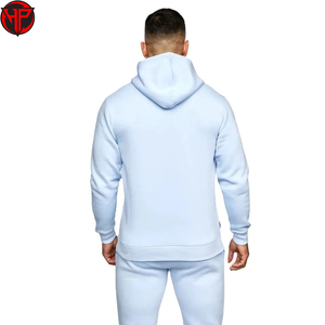 Impresión de peso pesado bordado Logo gimnasio pulóver Sudadera con capucha conjunto Jogging Sweatsuit hombres personalizado 100% algodón Puff estampado Sudadera con capucha - Product Image 6