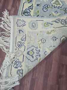 Alfombra de lana hecha a mano diseño moderno alfombra Oushak Venta caliente 5x8 6x9 7x10 12x14 tamaños personalizables para uso en Picnic en el hogar abstracto - Product Image 4