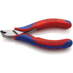 Alicates de corte angular KNIPEX Electronics de 120 mm de longitud, tipo alicates biselados sin pulir - Product Image 1