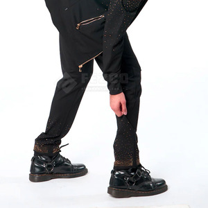 Survêtement d'hiver pour homme, couleur personnalisée, à capuche, respirant, séchage rapide, doublure en molleton 100% coton, taille élastique, poches latérales, longueur intégrale - Product Image 3