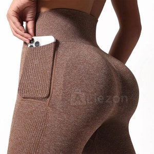 เลกกิ้งออกกำลังกายยกกระชับไร้รอยต่อสำหรับผู้หญิงเลกกิ้งออกกำลังกายฟิตเนส - Product Image 4