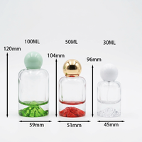 Vente en gros de flacons de parfum cylindriques en verre de luxe 30ml 50ml 100ml Flacon de parfum vide unique avec boîte pour l'emballage de parfum