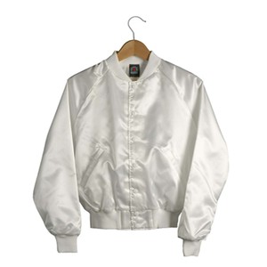 Veste en satin à la mode de rue vierge en satin de soie de conception vintage personnalisée en Offre Spéciale - Product Image 1