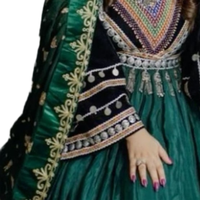 Robe longue traditionnelle afghane pour femme en mousseline, style bohème vintage, colorée, faite à la main, ethnique, écologique, respirante, boutonnée naturellement