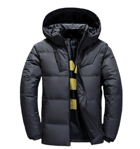 Doudounes de créateur lourdes rembourrées Oem Logo surdimensionné hommes doudounes à bulles hiver hommes brillant doudounes à capuche - Product Image 3