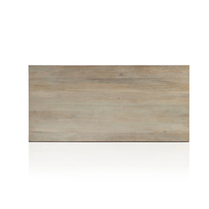 Mesa de Comedor de Madera de Mango Maciza Hecha a Mano con Acabado Antiguo de Tallado Lineal Moderno que Resalta la Textura, con Capacidad para 6-8 Personas - Product Image 6