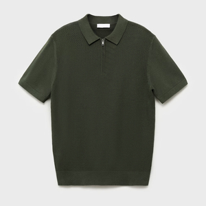 Personalizable hombres verano Casual algodón tejido para Polo medio caqui 100% Anti-retráctil antiarrugas popelina algodón impreso - Product Image 1