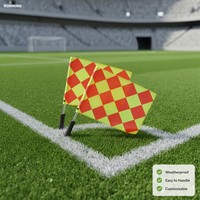 Drapeau d'arbitre personnalisable, résistant aux intempéries, facile à manipuler, qualité supérieure, fourni par l'usine, couleur