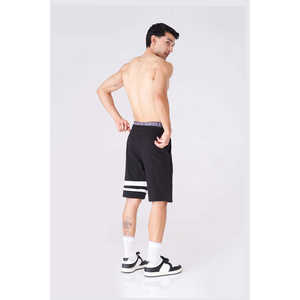 Active Men's Bold Black Gym Shorts para ropa de gimnasia - Product Image 2