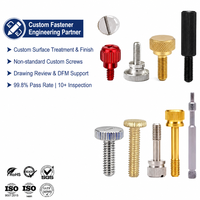 Vis à molette personnalisées OEM en acier au carbone métrique, acier inoxydable, bronze, laiton, cuivre, aluminium anodisé moleté