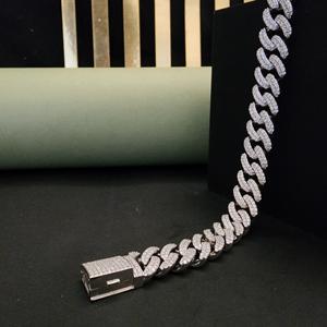 Women's Diamond Hip Hop Adorable <b>Bracelet</b> 925 Sterling Silver Exclusive Design 7CT Brilliant Cut IGI Certified for All Occasions - Product Image 2