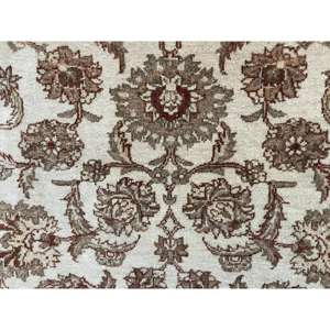 Alfombra Turca Vintage de 4.3x6.8 pies, Alfombra Floral Marrón Beige - Product Image 5