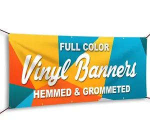 Publicidade personalizada personalizado grande outdoor vinil tecido poliéster digital cerca malha banner tecido impressão para venda