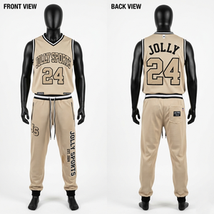 Conjunto de Pantalón y Jersey de Malla de Poliéster Premium de 180 GSM para Hombre, Color Verde Azulado con Paneles Laterales Blancos, Logotipo Personalizado con Transferencia Térmica - Product Image 4