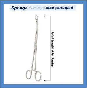 Fórceps de sujeción de esponja Forester, fórceps de cirugía General de obstetricia de 25cm, fórceps de esponja médica - Product Image 4
