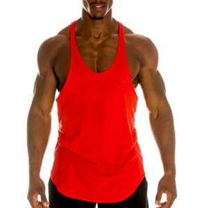 <b>Men's</b> Gym Sportswear Workout Singlets <b>Muscle</b> Sleeveless Stringer <b>Vest</b> for Fitness Bodybuilding Embroidered Stringer Clothing - Product Image 3