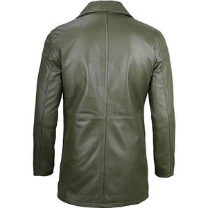 Exclusivo Abrigo de Cuero para Hombre, Estilo Largo y Elegante, Material Duradero, Ideal para Conjuntos de Invierno, Moda Urbana - Product Image 5