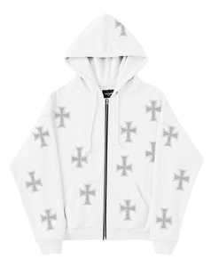 เสื้อมีฮู้ดโอเวอร์ไซส์ประดับพลอยเทียมมีซิปทันสมัยสำหรับผู้หญิงเสื้อมีฮู้ดแบบลำลองระบายอากาศสวมใส่สบายสำหรับฤดูหนาว - Product Image 1