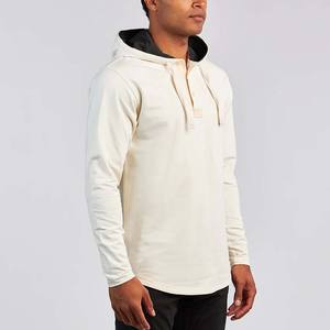 Vente de gros Vêtements d'hiver décontractés Sweat à capuche à manches longues Sweat à capuche avec cordon de serrage Sweat à capuche avec logo personnalisé - Product Image 2