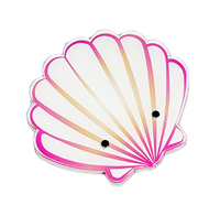Plaque d'affichage de cils en acrylique en forme de coquille Plate-forme Board Lash Display Stand Cosmetic Lash Holder Tray Tile Lash Extension Tools